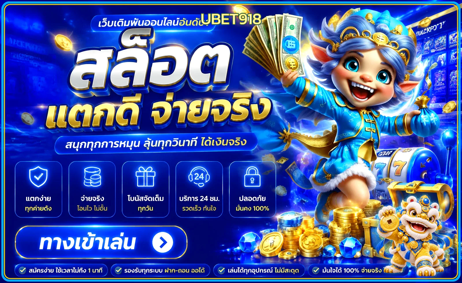 UBET918 สล็อตแตกดีและคู่มือเลือกเกม