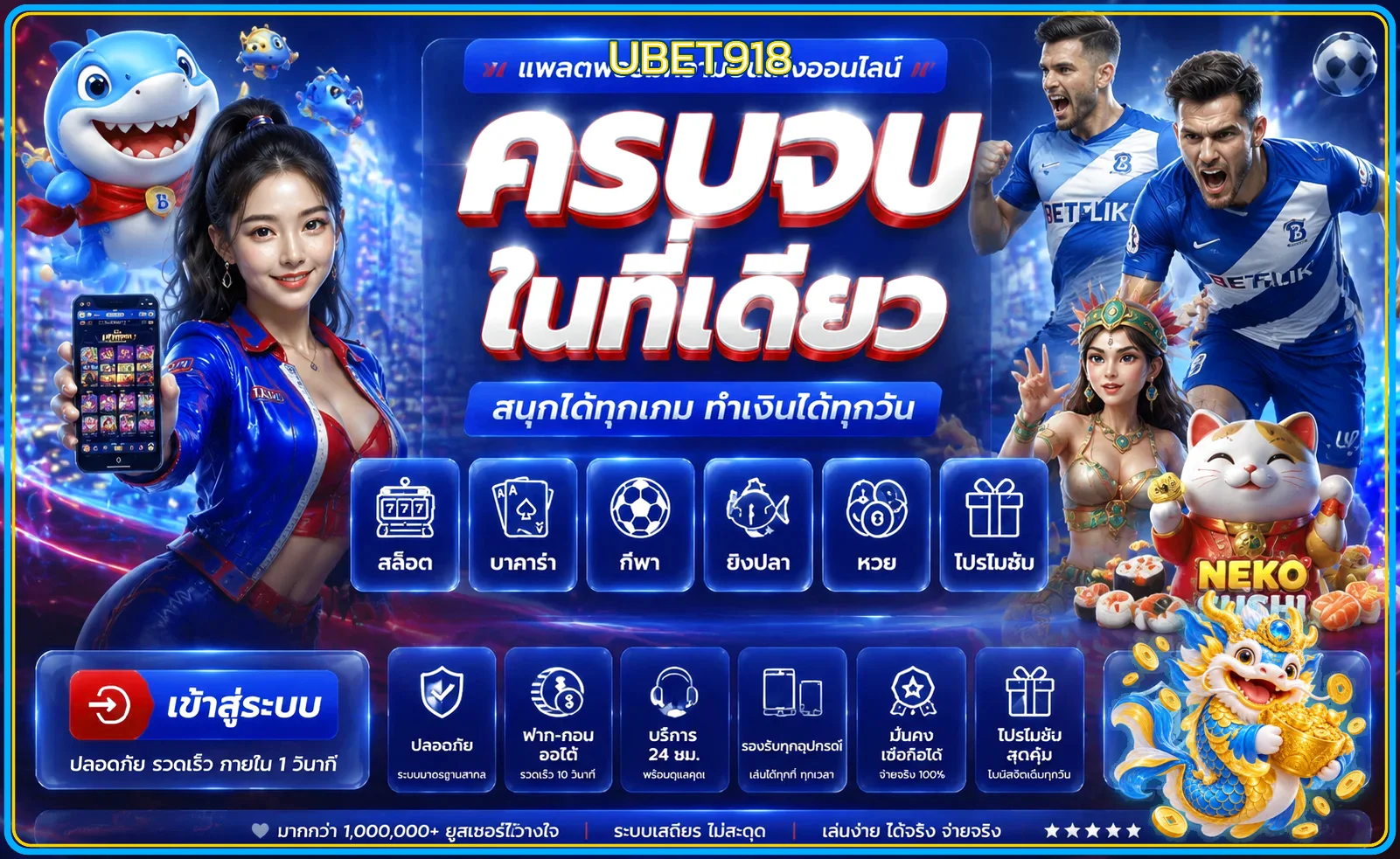 UBET918 ทางเข้า เข้าสู่ระบบและฝากถอนปลอดภัย