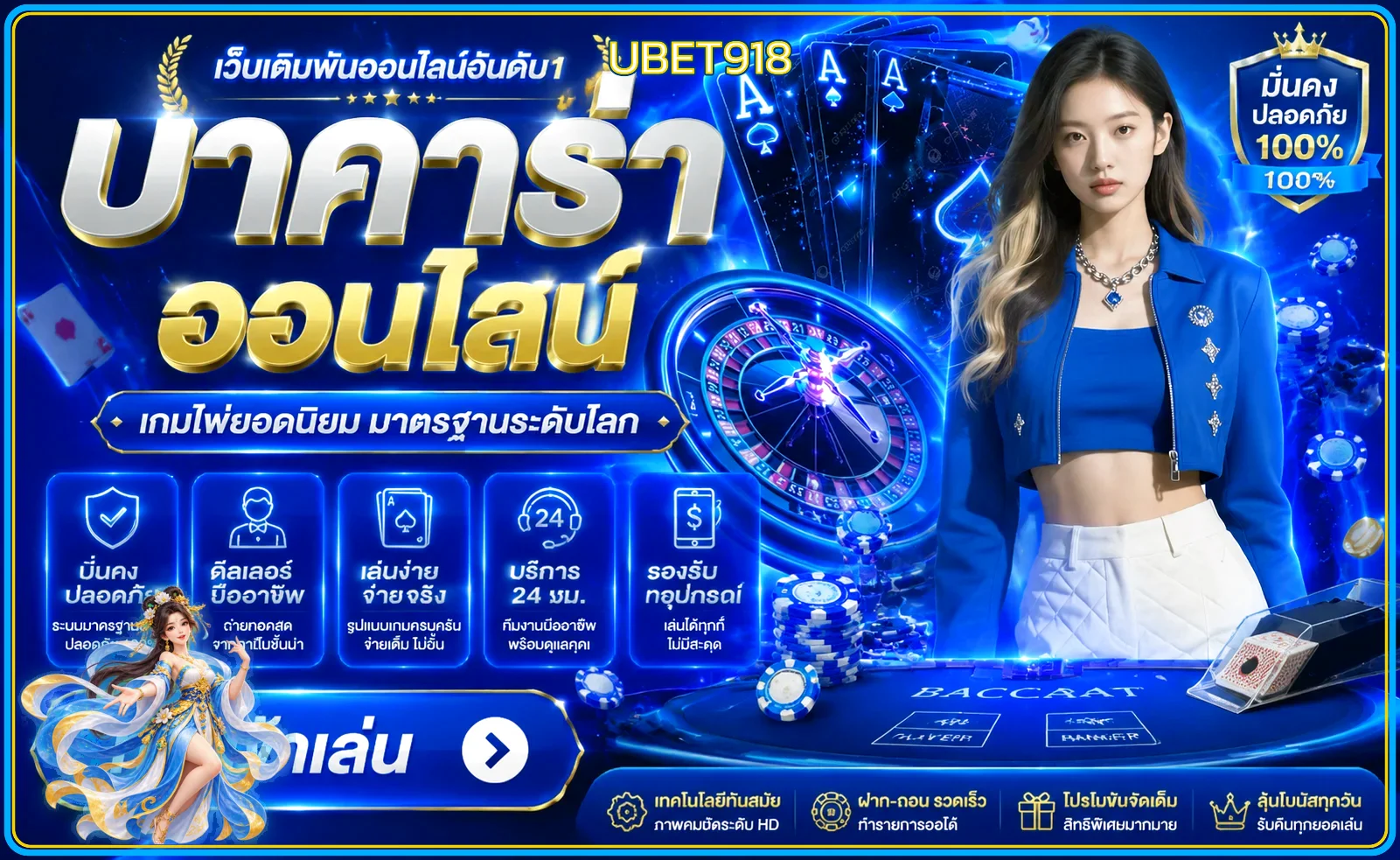 UBET918 คาสิโนออนไลน์สด บาคาร่า รูเล็ต และแบล็กแจ็ก